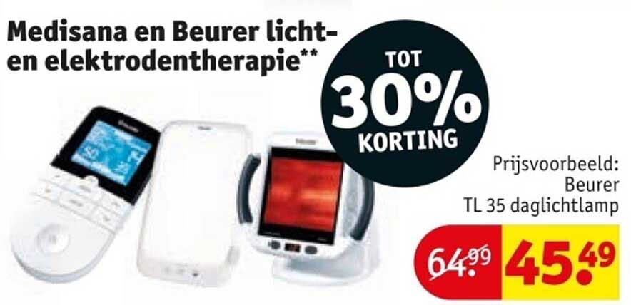 Medisana en Beurer licht- en elektrodentherapie