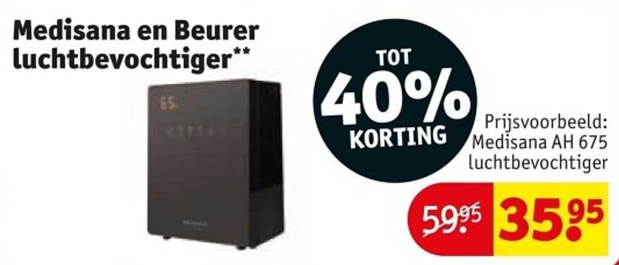 Medisana en Beurer luchtbevochtiger**