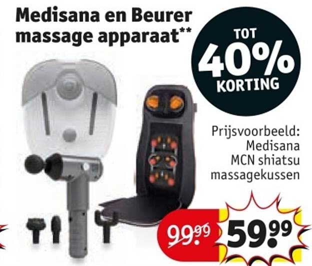 Medisana en Beurer massageapparaat