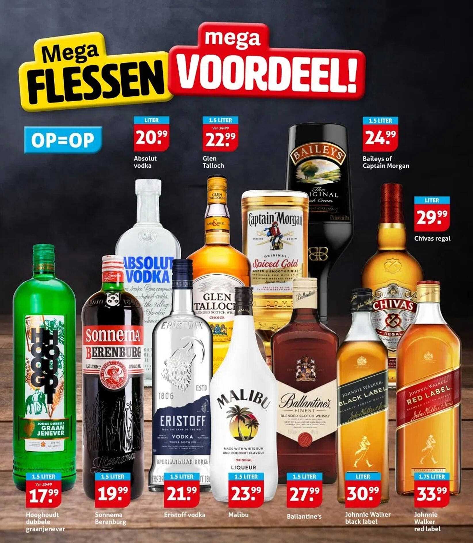 Mega flessen mega voordeel!