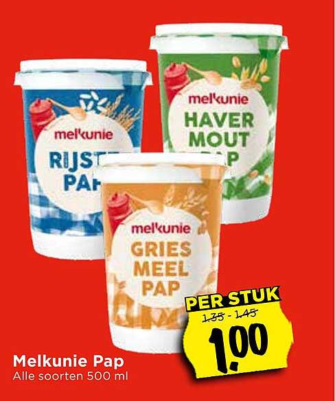 Melkunie Pap - Alle soorten 500 ml