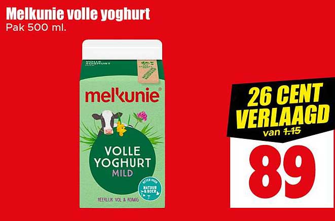 Melkunie volle yoghurt