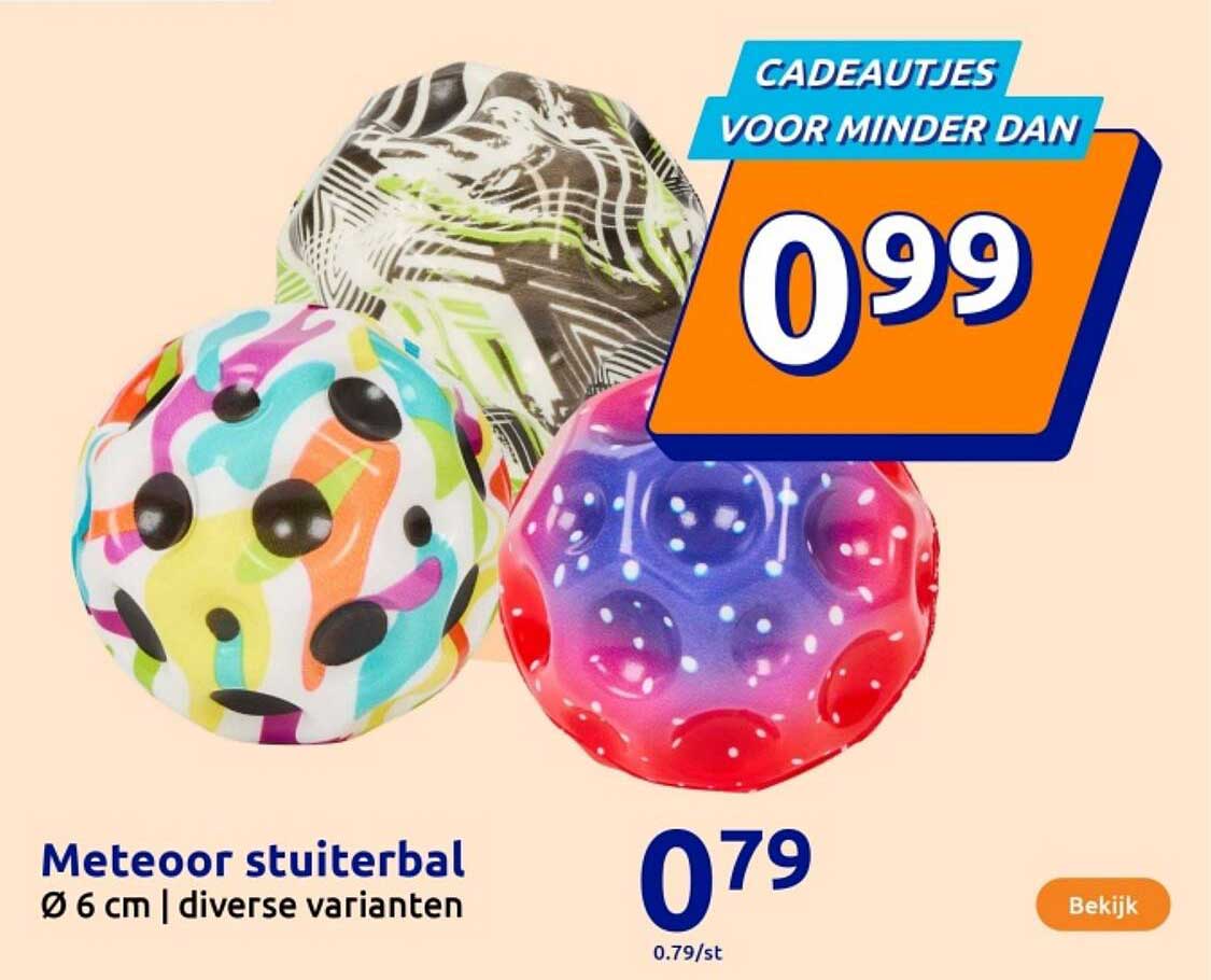 Meteoroor stuiterbal Ø 6 cm | diverse varianten