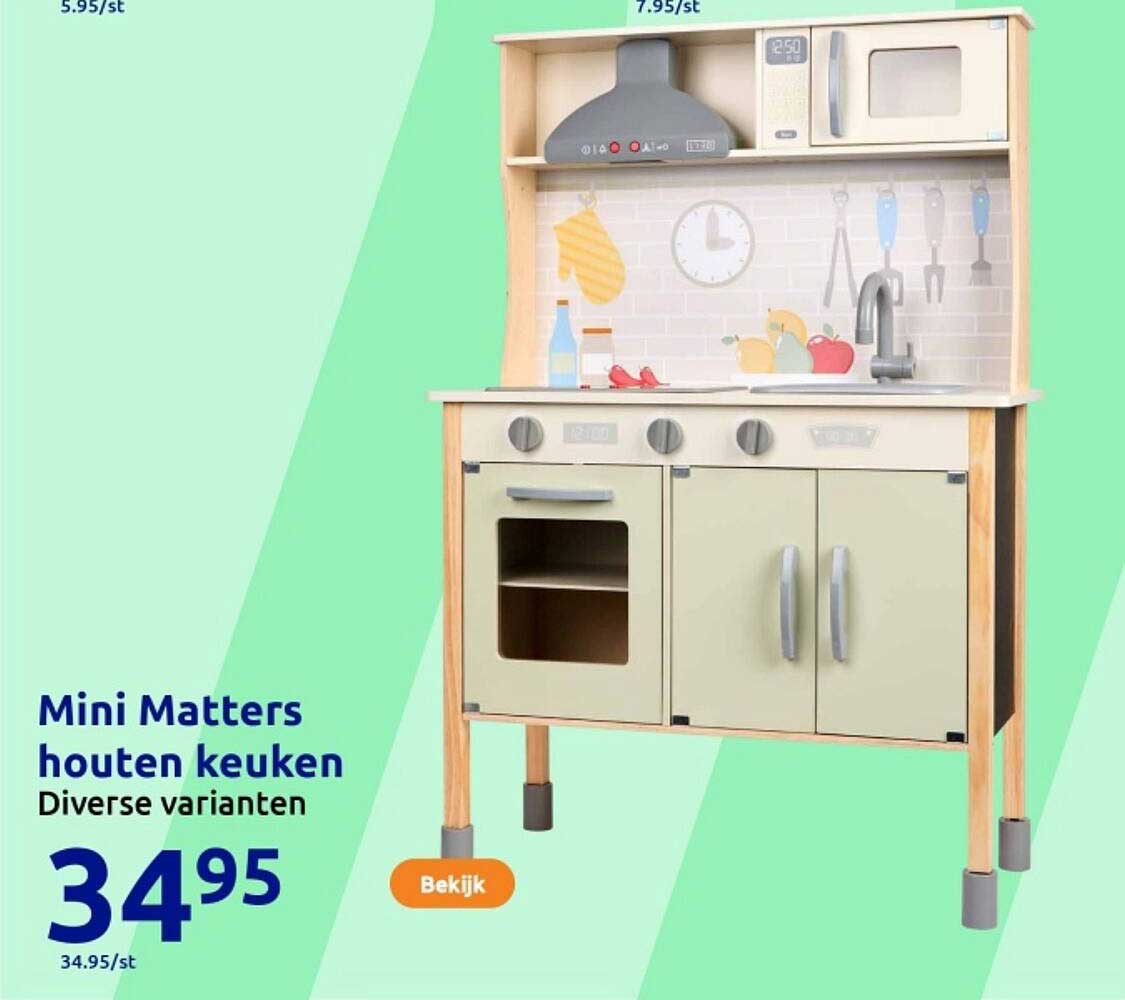 Mini Matters houten keuken - Diverse varianten