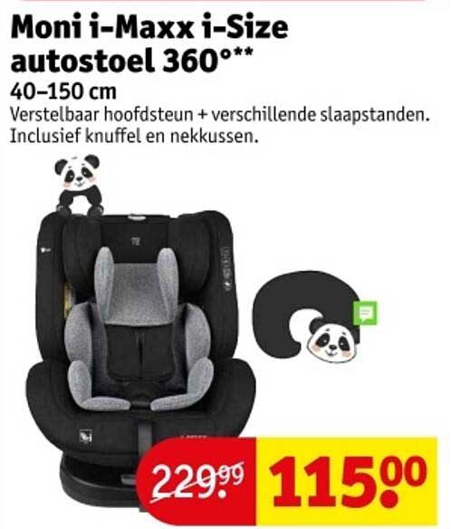 Moni i-Maxx i-Size autostoel 360°