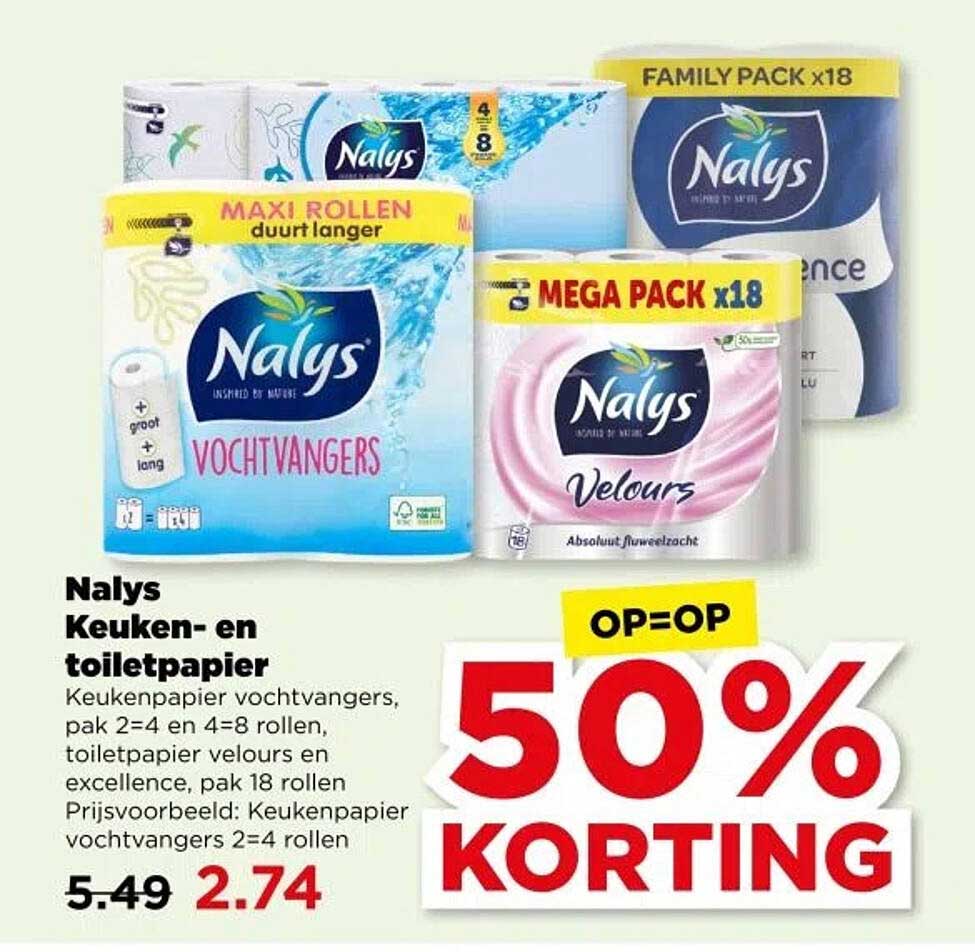 Nalys Keuken- en toiletpapier