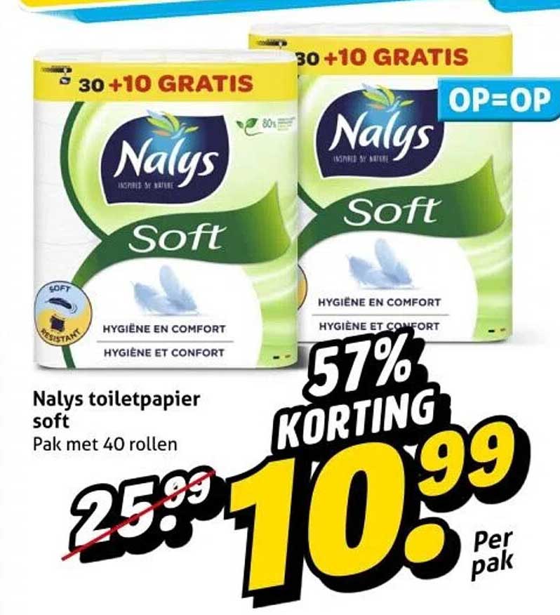 Nalys toiletpapier soft
