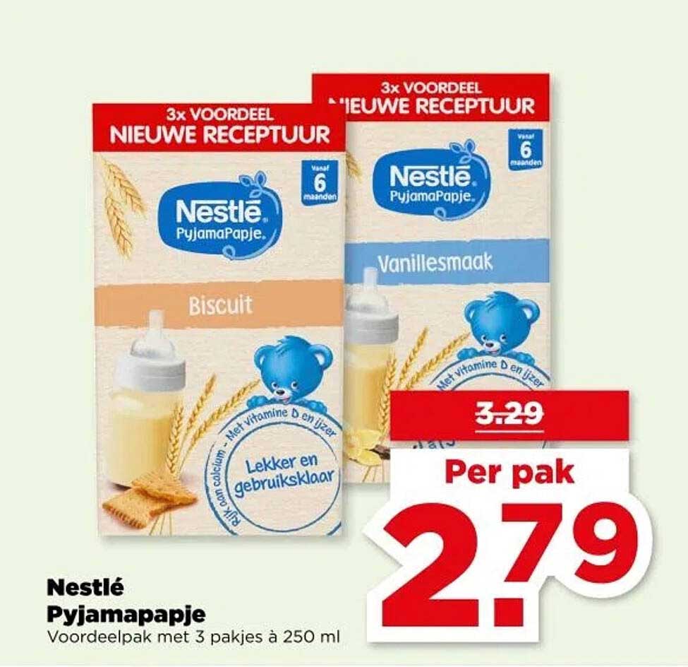 Nestlé Pyjamapapje Voordeelpak met 3 pakjes à 250 ml