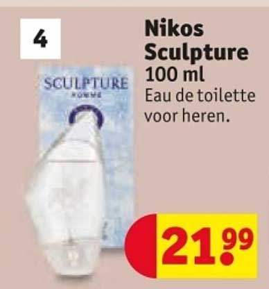 Nikos Sculpture 100 ml Eau de toilette voor heren.