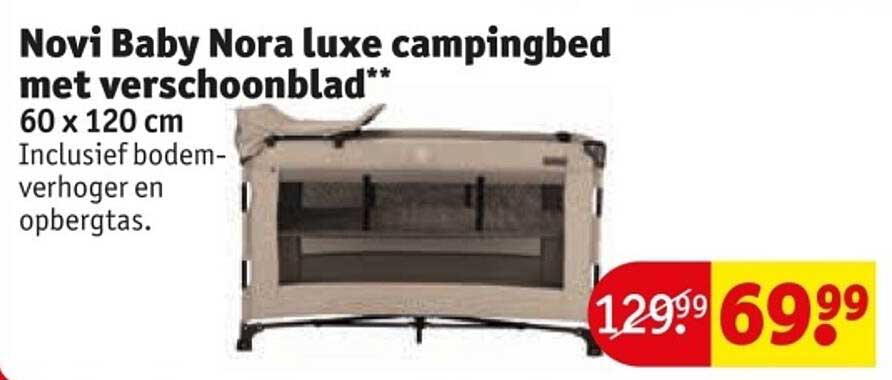 Novi Baby Nora luxe campingbed met verschoningsblad**