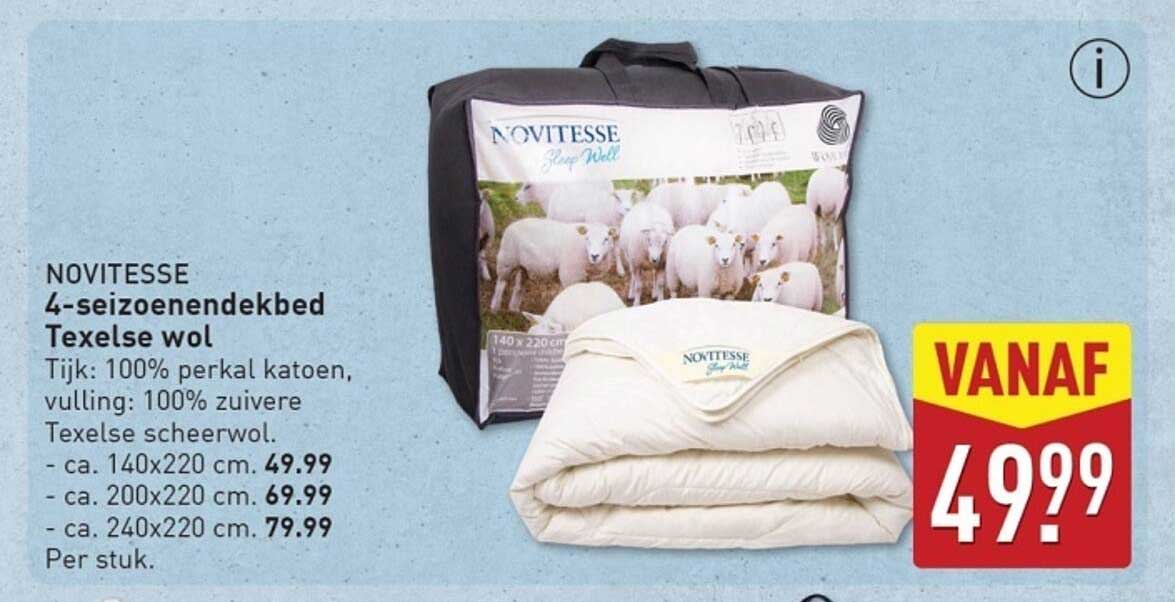 NOVITESSE 4-seizoenen dekbed Texelse wol