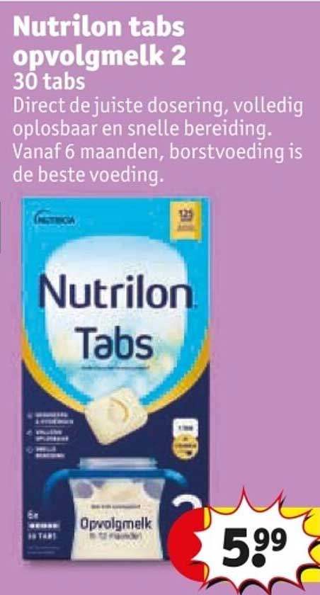 Nutrilon tabs opvolgmelk 2 30 tabs