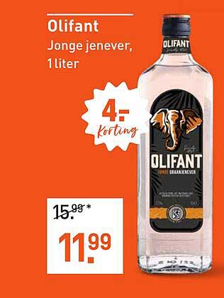 Olifant Jonge jenever, 1 liter