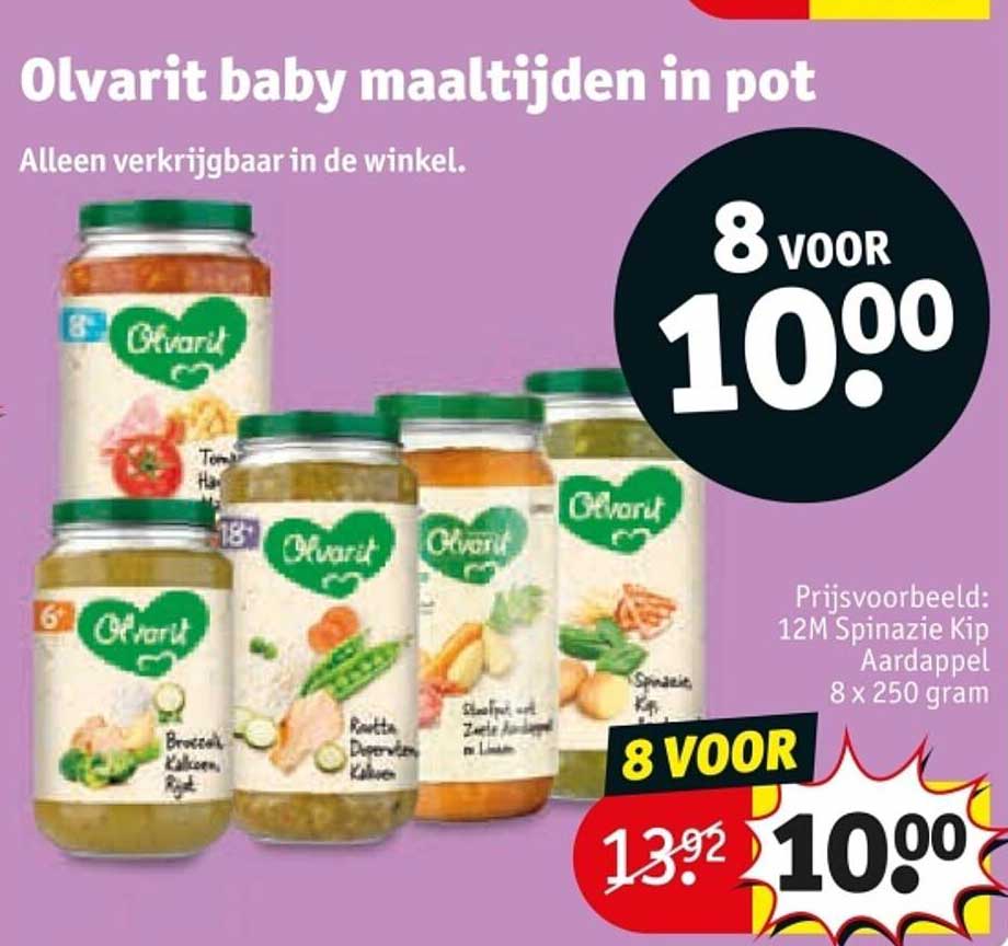 Olvarit baby maaltijden in pot