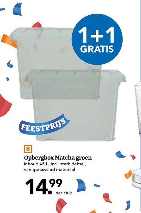 Opbergbox Matcha groen