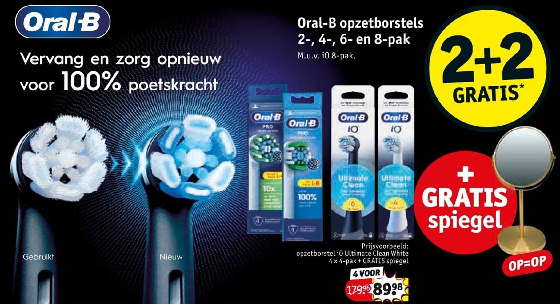 Oral-B opzetborstels 2-, 4-, 6- en 8-pak