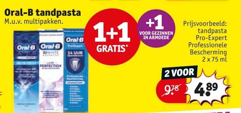 Oral-B tandpasta M.u.v. multipakken.