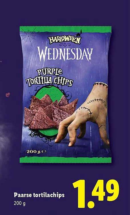 Paarse tortillachips 200 g