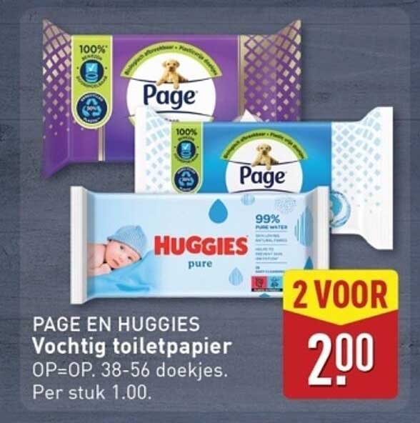 PAGE EN HUGGIES Vochtig toiletpapier