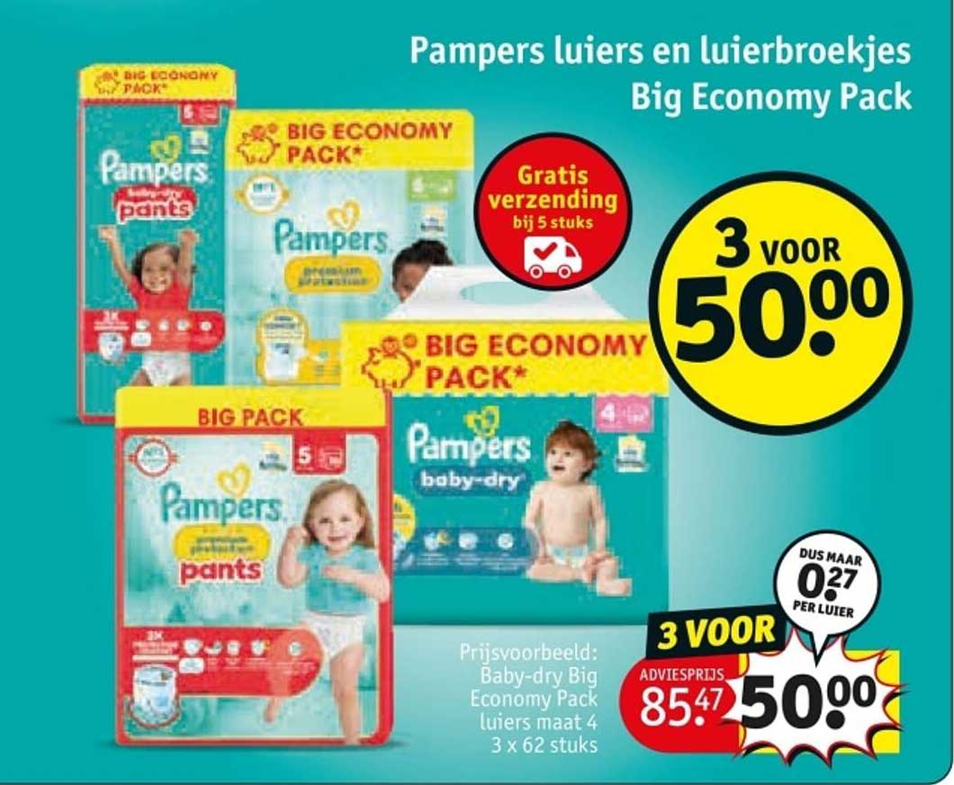 Pampers luiers en luierbroekjes Big Economy Pack
