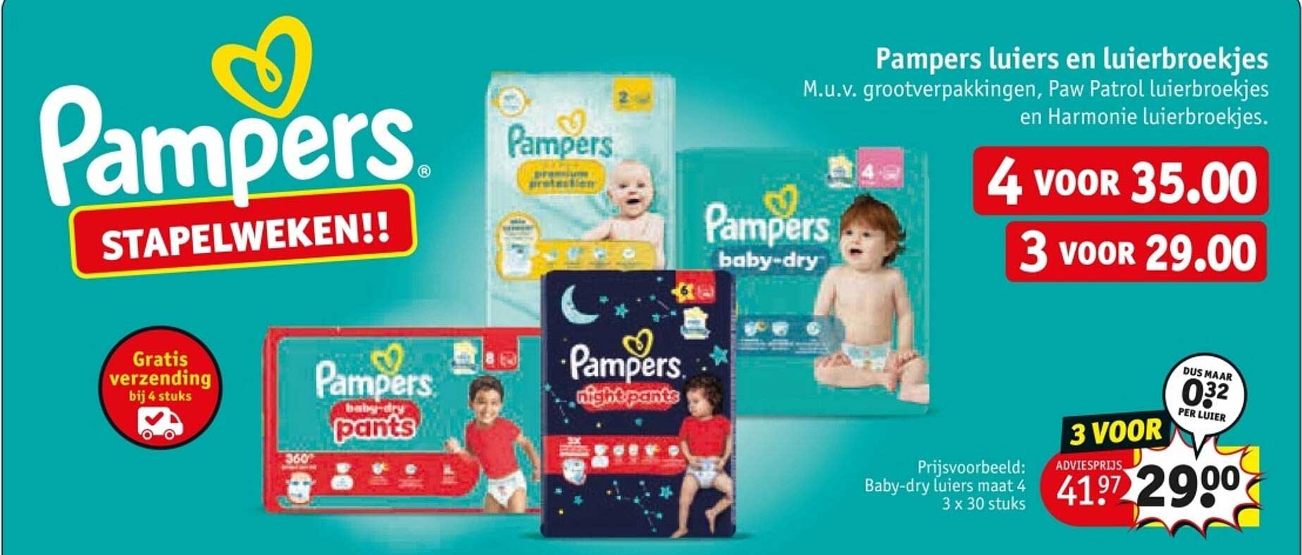Pampers luiers en luierbroekjes