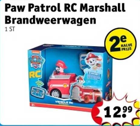Paw Patrol RC Marshall Brandweerwagen