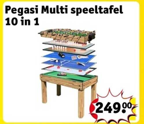 Pegasi Multi speeltafel 10 in 1