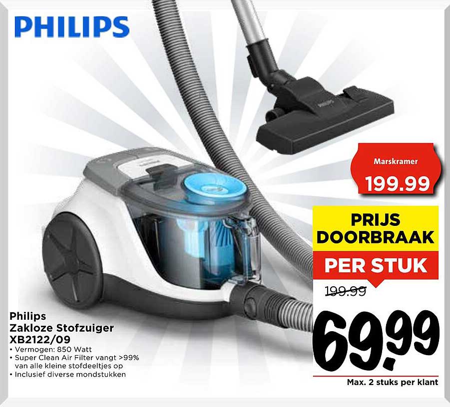 Philips Zakloze Stofzuiger XB2122/09