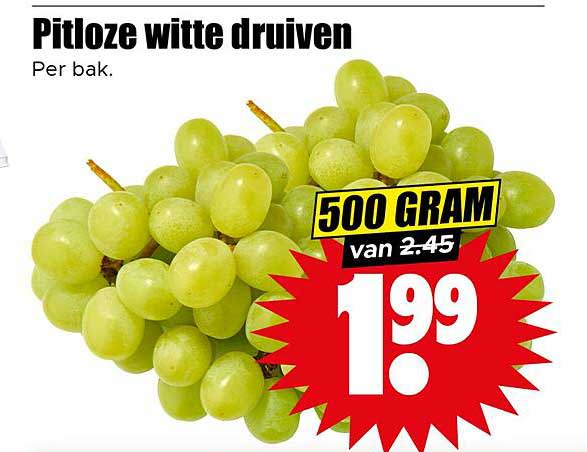 Pitloze witte druiven
