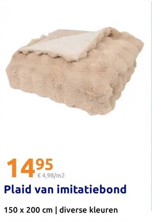 Plaid van imitatiebond