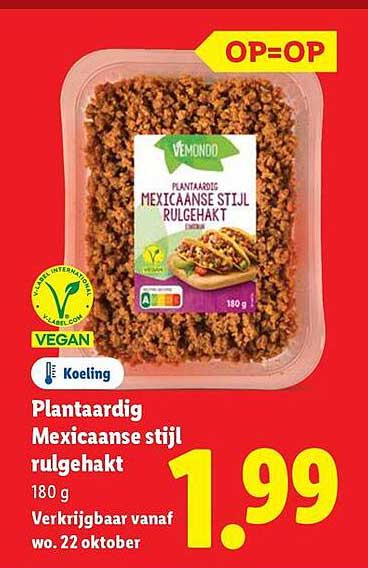 Plantaardig Mexicaanse stijl rulgehakt