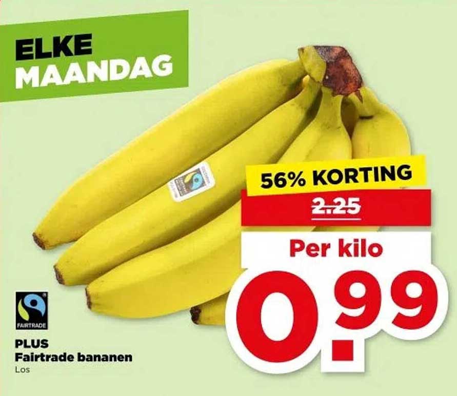 PLUS Fairtrade bananen