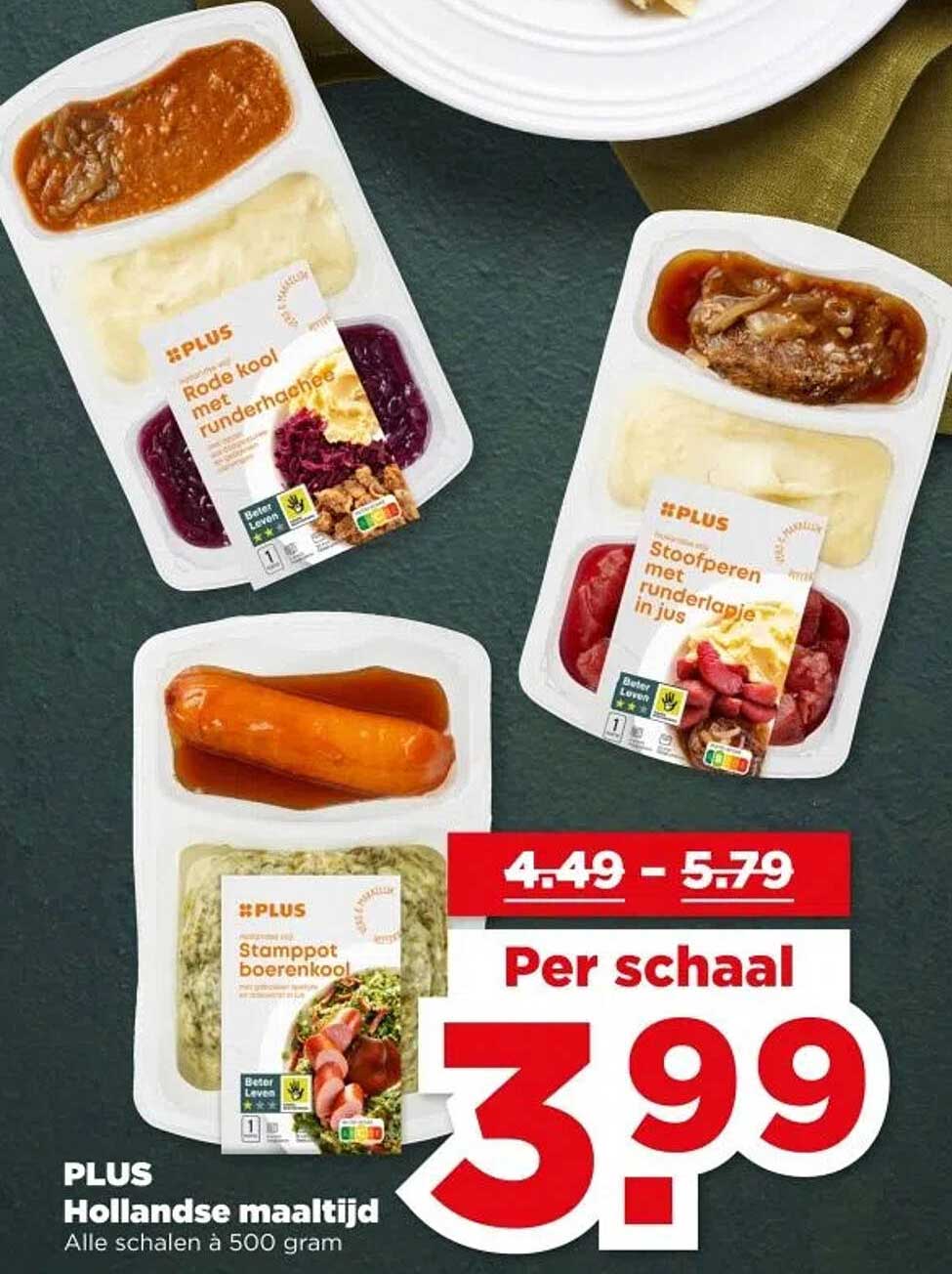 PLUS Hollandse maaltijd - Per schaal 3.99