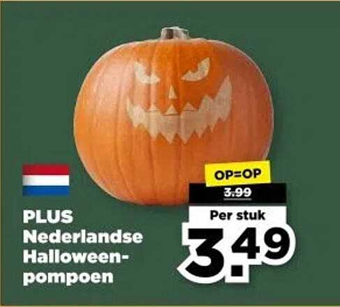 PLUS Nederlandse Halloweenpompoen