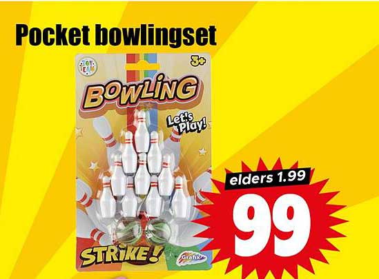 Pocket bowlingset