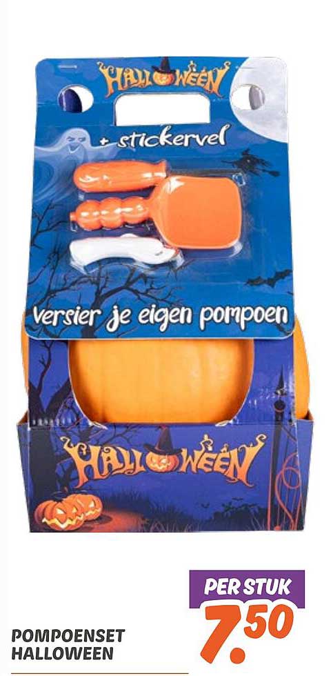 Pompoenset Halloween
