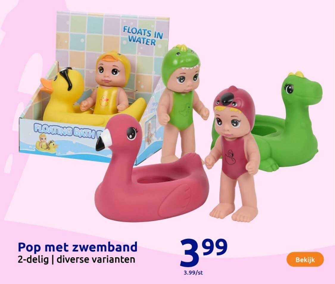 Pop met zwemband