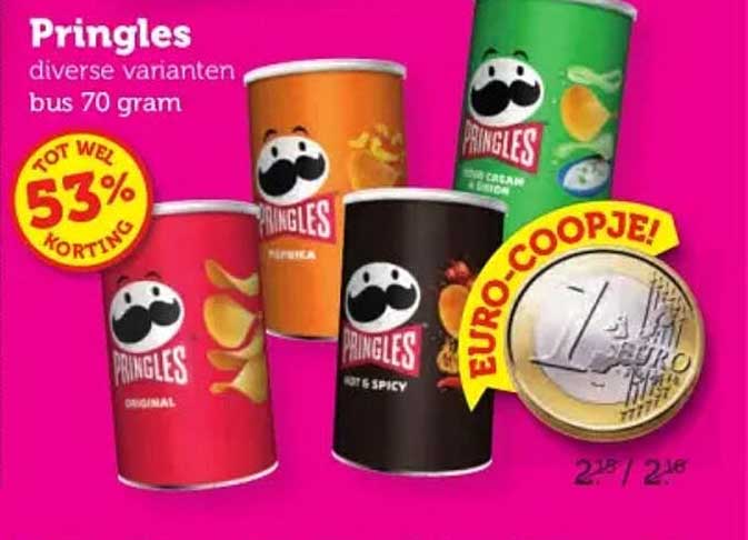 Pringles diverse varianten bus 70 gram