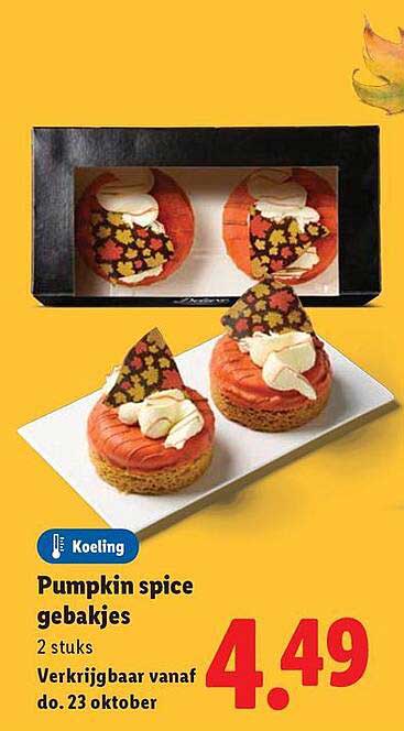 Pumpkin spice gebakjes