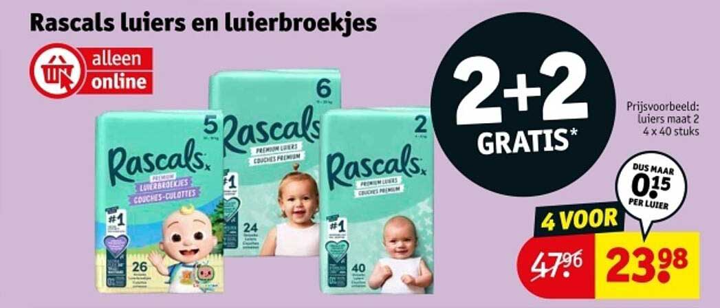 Rascals luierbroekjes en luiers