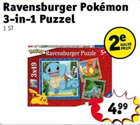 Ravensburger Pokémon 3-in-1 Puzzel