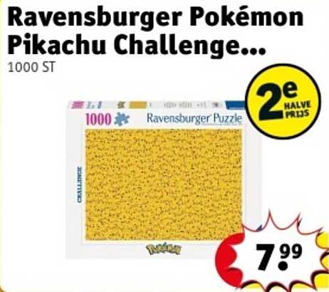 Ravensburger Pokémon Pikachu Challenge 1000 ST