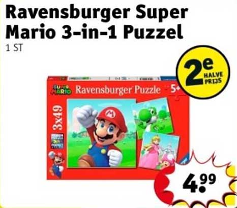 Ravensburger Super Mario 3-in-1 Puzzel