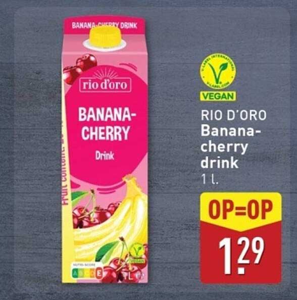 RIO D'ORO Banana-cherry drink 1 l.