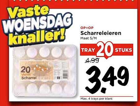 Scharreleieren Maat S/M