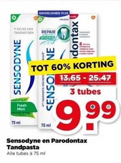 Sensodyne en Parodontax Tandpasta