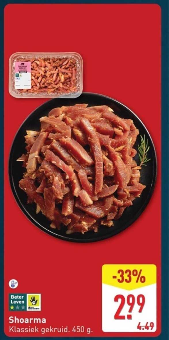 Shoarma - Klassiek gekruid 450 g