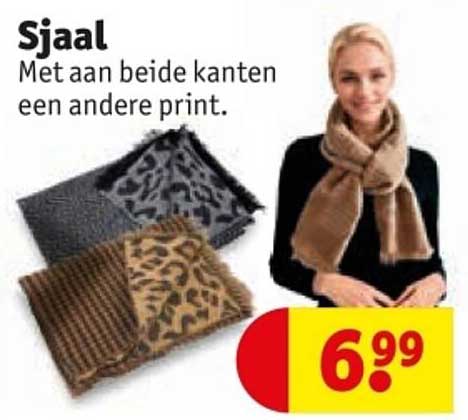 Sjaal Met aan beide kanten een andere print.