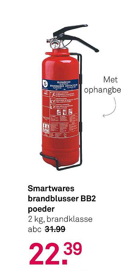 Smartwares brandblusser BB2 poeder