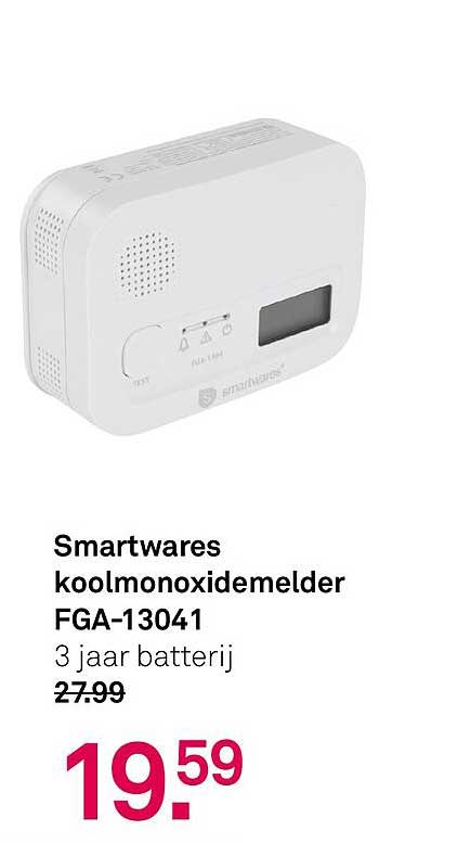 Smartwares koolmonoxidemelder FGA-13041